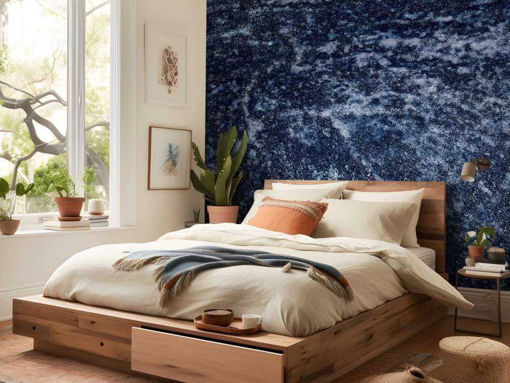 Dunkelblaue Struktur