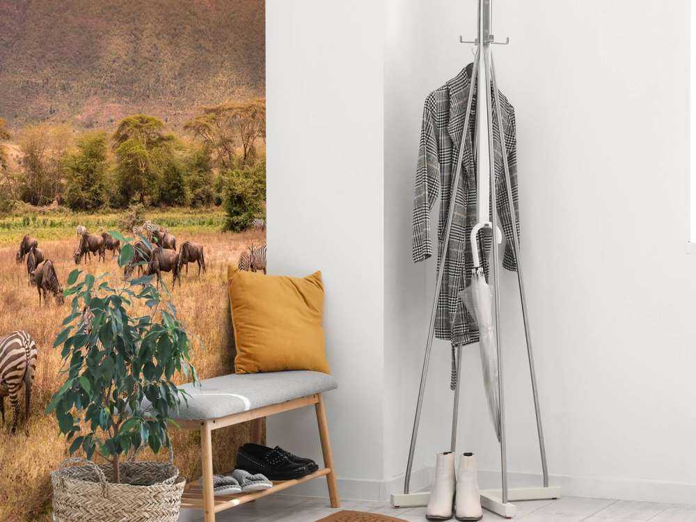Savannenlandschaft mit Zebras