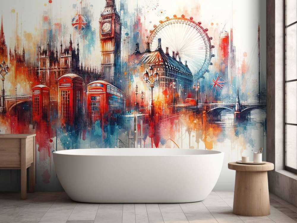 Aquarell London Skyline