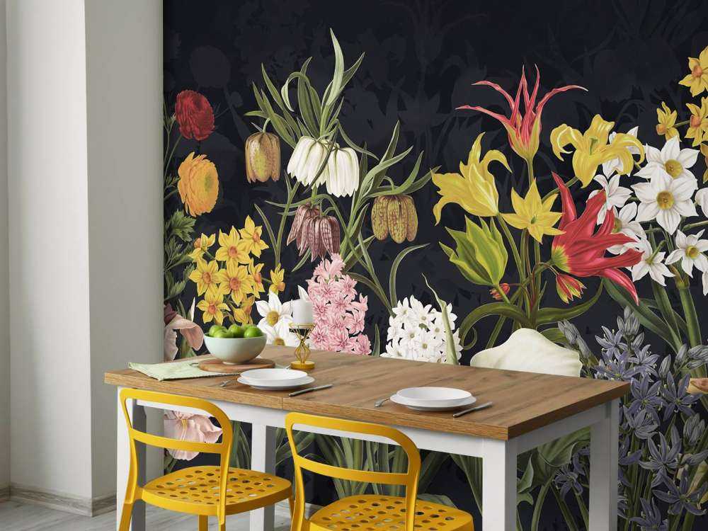 Frühjahrsblumen - Silberfrostgrau