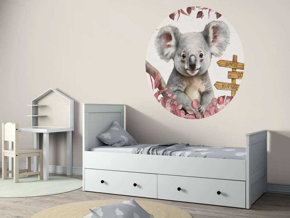 Baby-Koala im Dschungel rosa