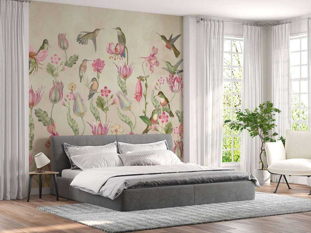 Frühling Kolibri Symphonie - Blush Cream Eleganz