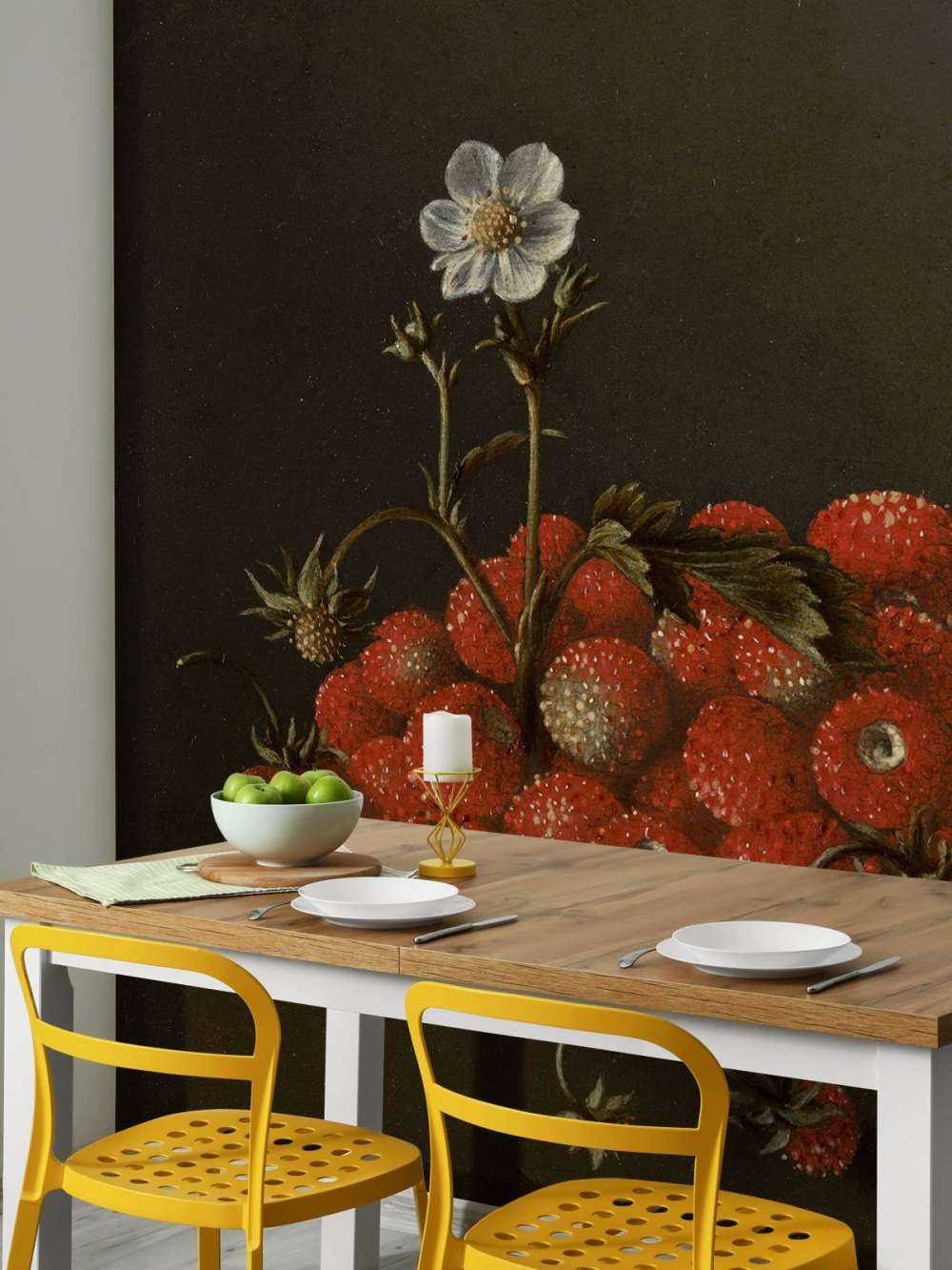 Stilleben mit Walderdbeeren