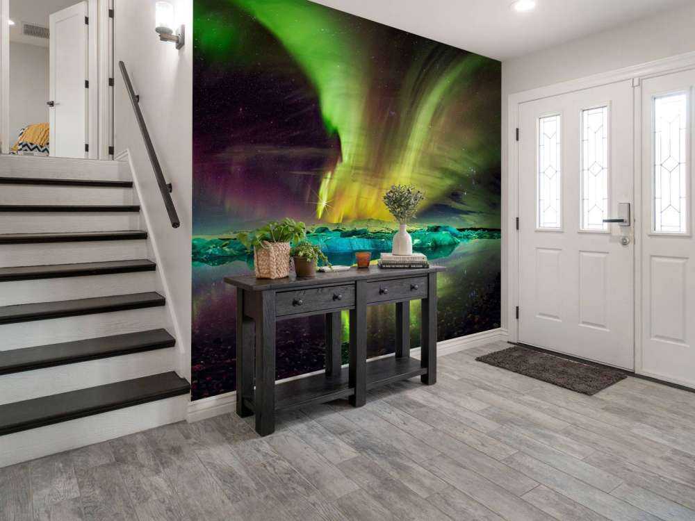 Nordlicht in Jökulsárlón