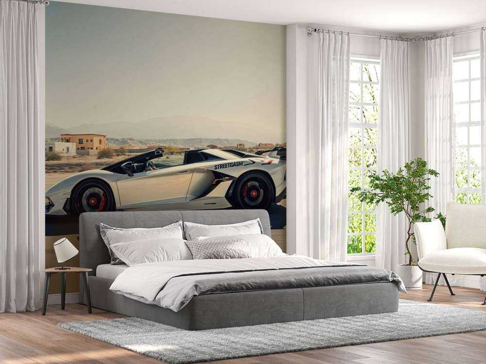 Lamborghini Aventador Roadster in der Wüste