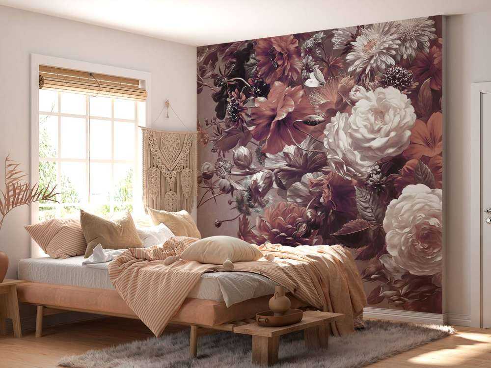 Großer Strauß mit roten Mohnblumen