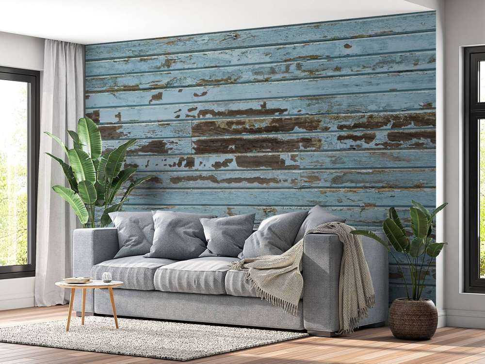 Vintage Holz hellblau