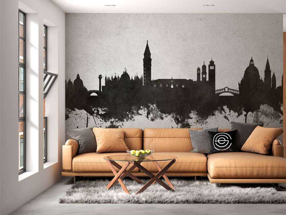 Aquarell-Skyline, Venedig