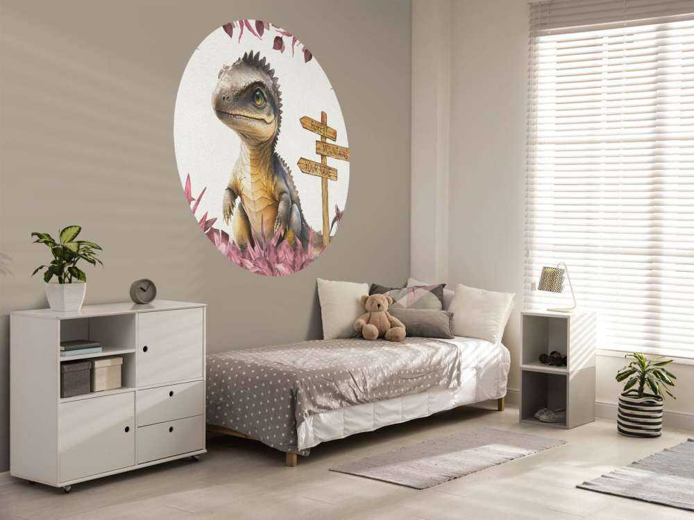 Baby-Spinosaurus im rosa Dschungel