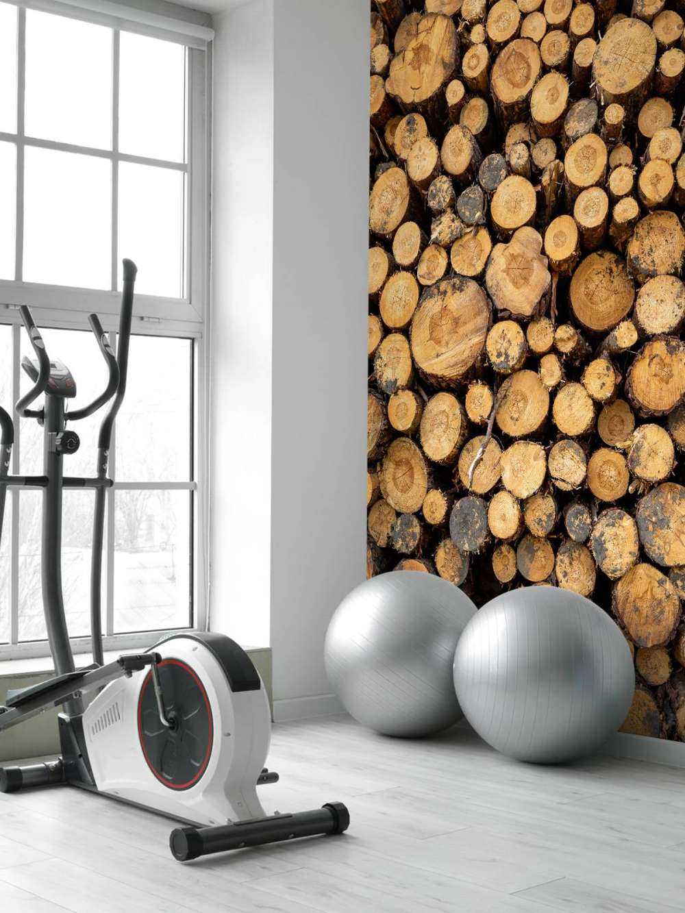 Stapel von Baumstämmen