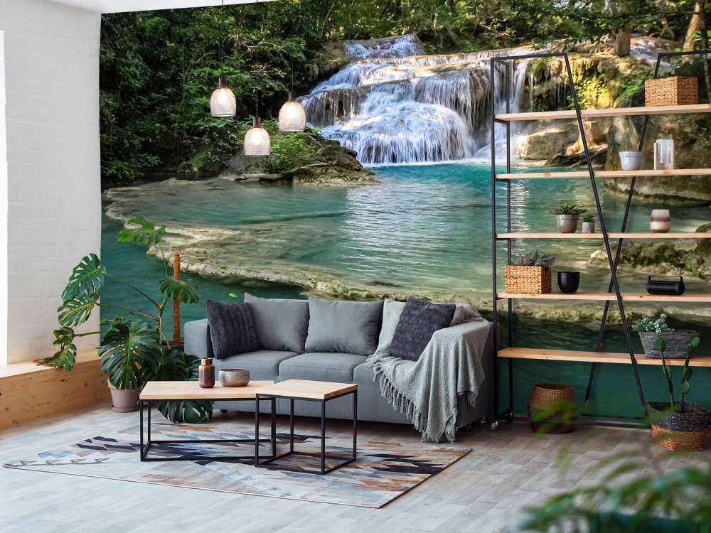 Angeln am Wasserfall