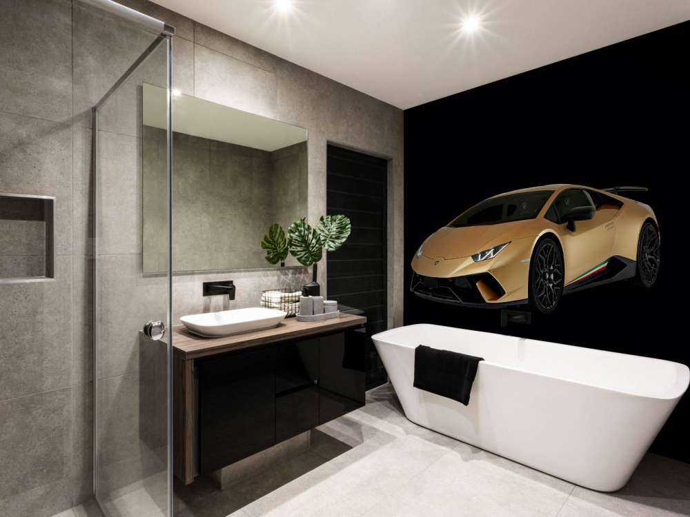 Lamborghini Huracán - Rechts vorne, schwarz