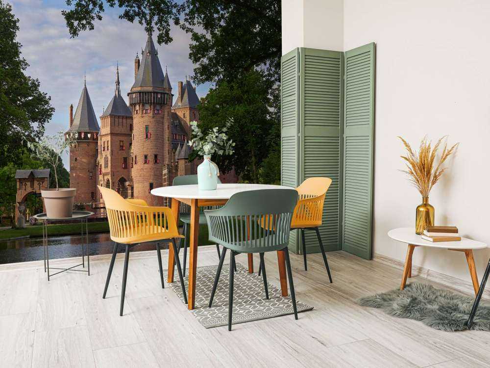 Schloss de Haar vom Garten aus