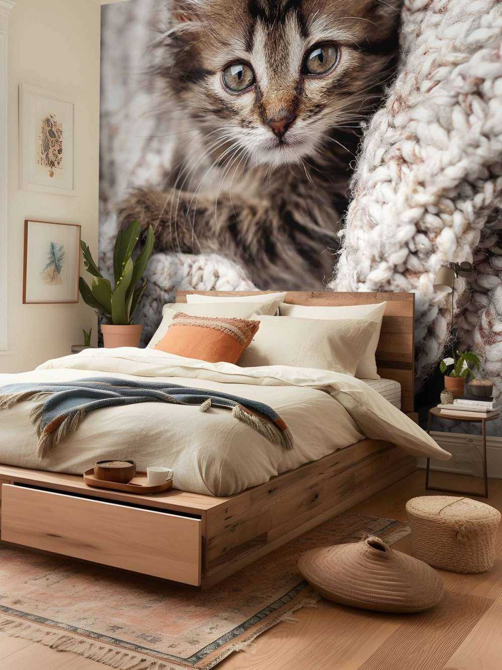 Katze in einer Decke