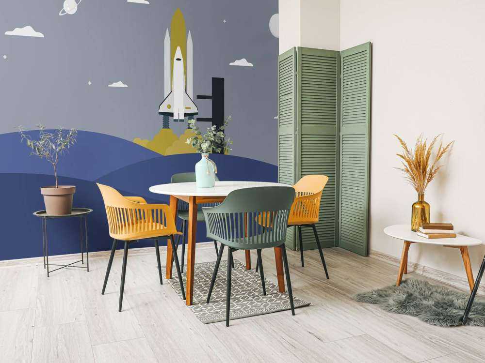 Raketenstart zwischen den Hügeln