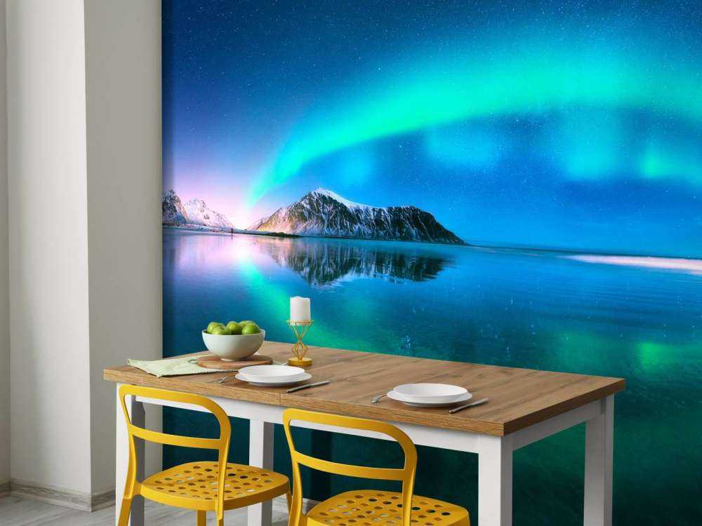 Reflektierte Nordlichter