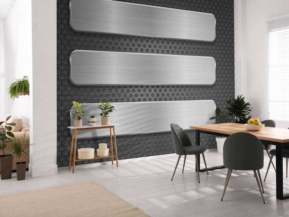 Metallhintergrund mit Platten
