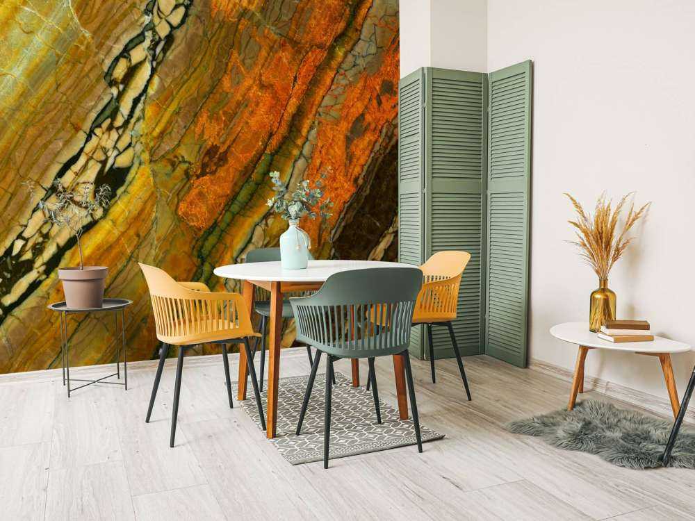 Marmor mit Mosaikstruktur