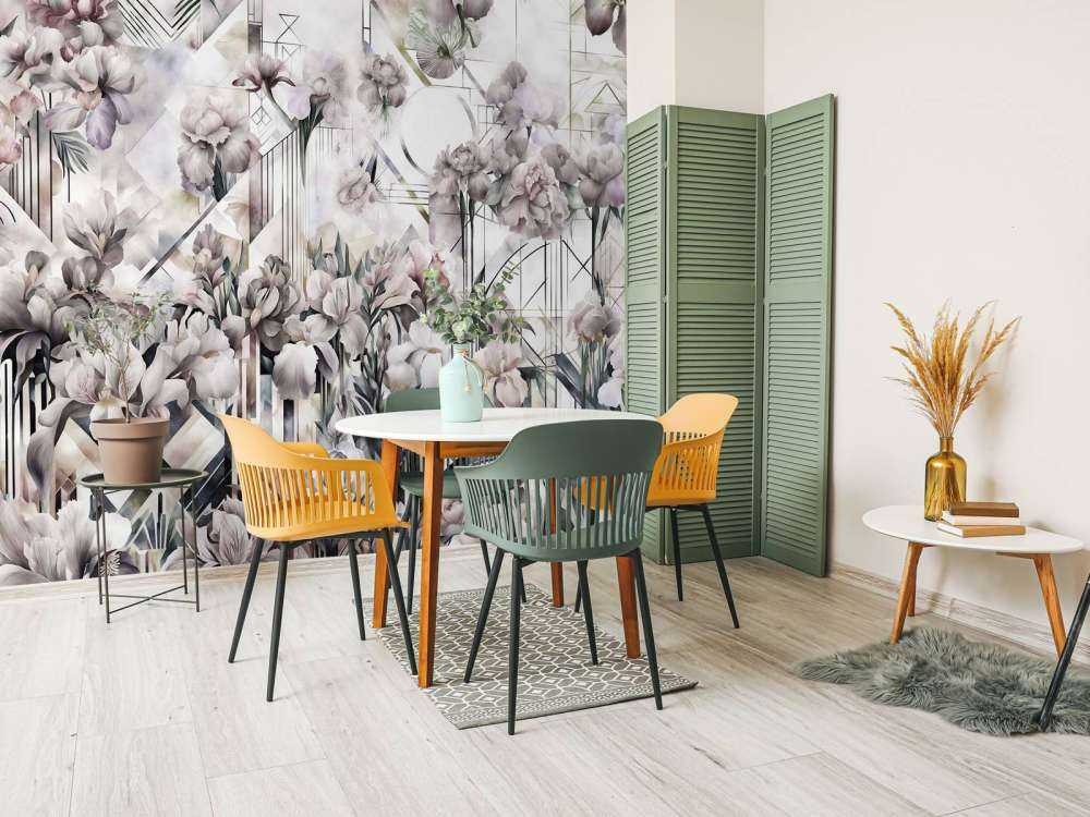 Riesige Aquarell-Iris Gelb