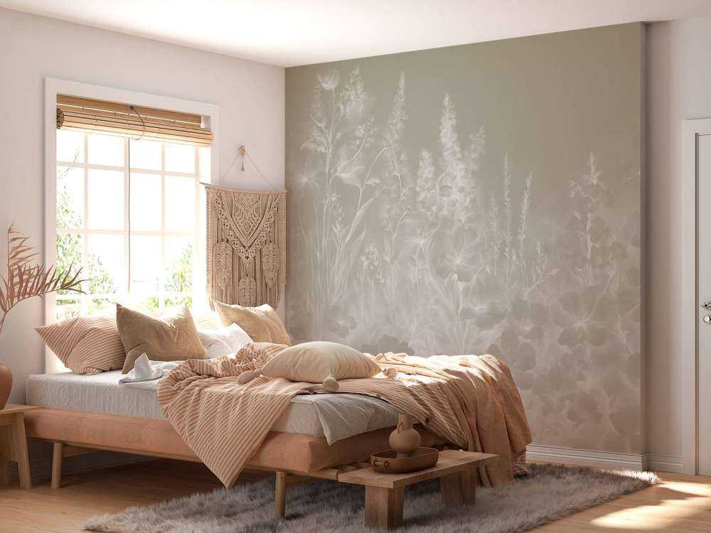 Zarter englischer Garten - Olive