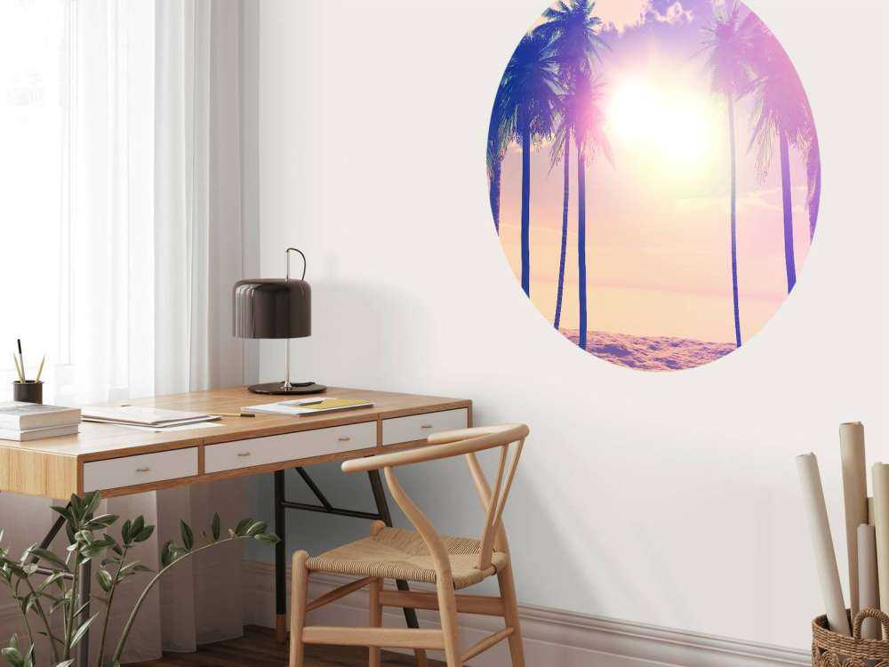 Vintage Palmen und Meer