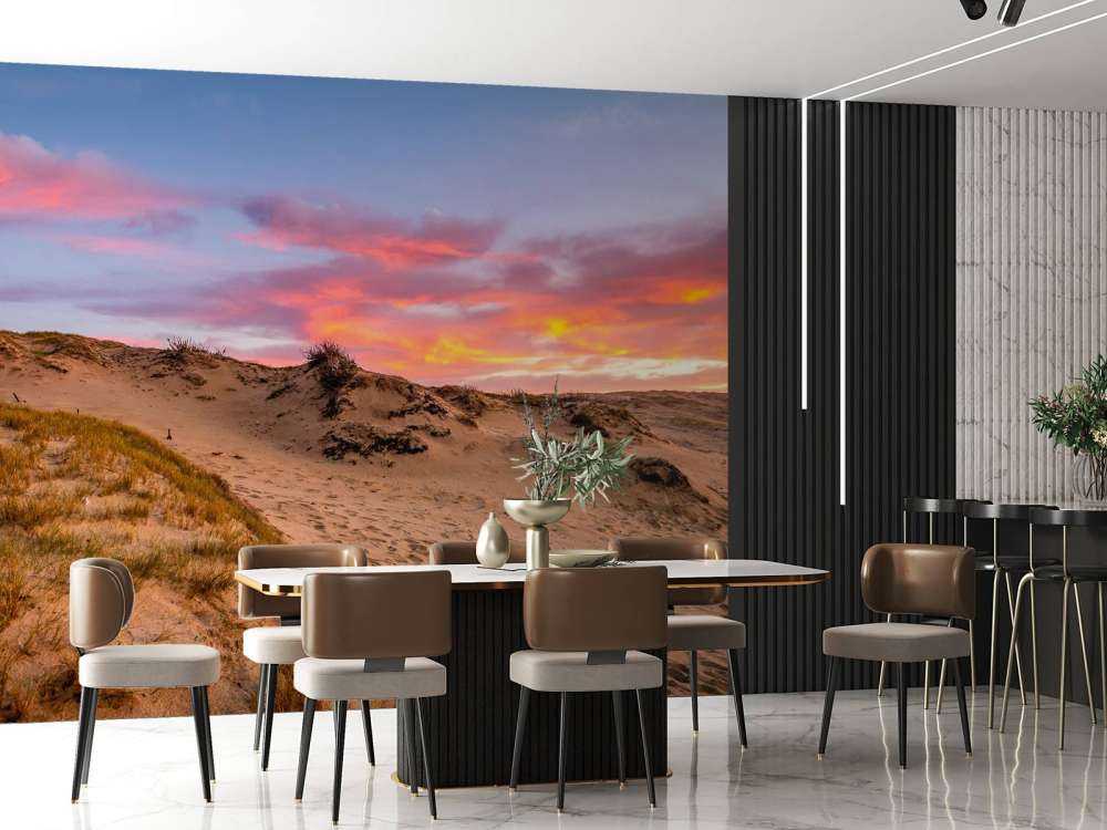 Sonnenuntergang von den Dünen