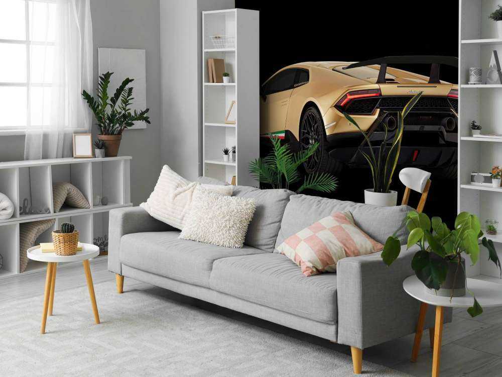Lamborghini Huracán - Linke hintere Seite, schwarz