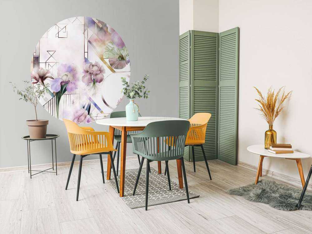 Aquarellgeometrie Rosa