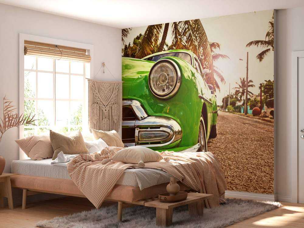 Grüner Oldtimer