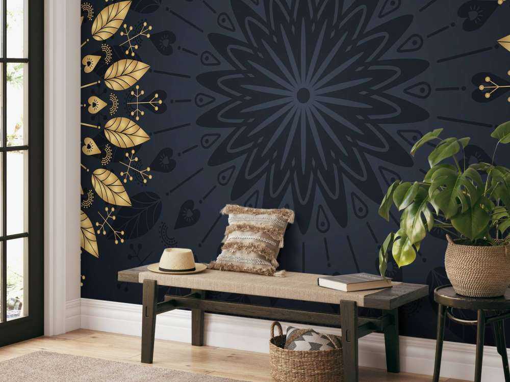 Blätter in Mandalas