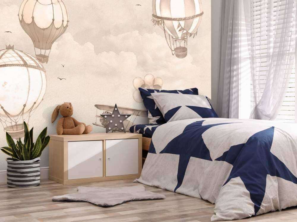 Himmelsballons in Taupe