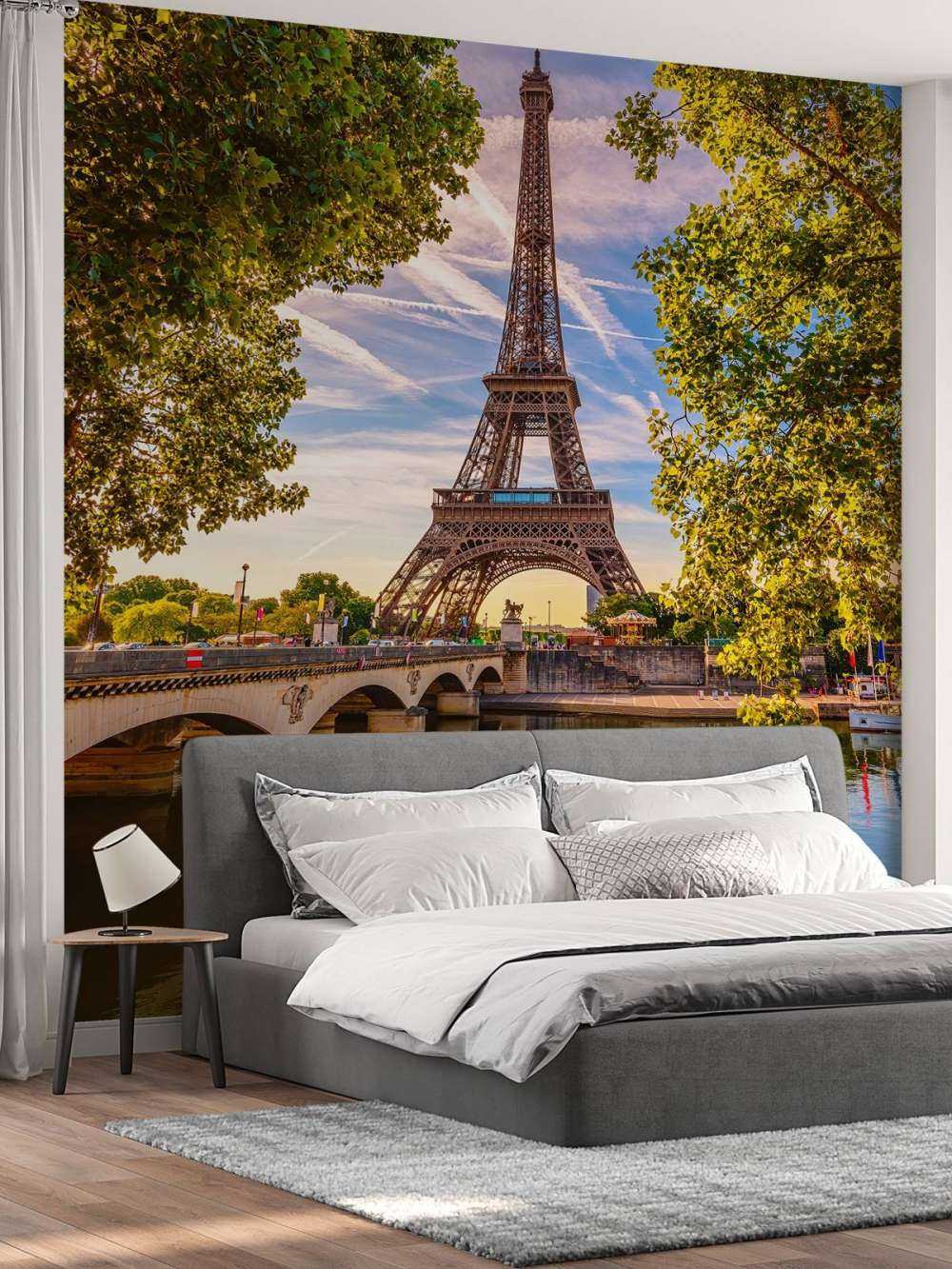 Der Eiffelturm und die Seine