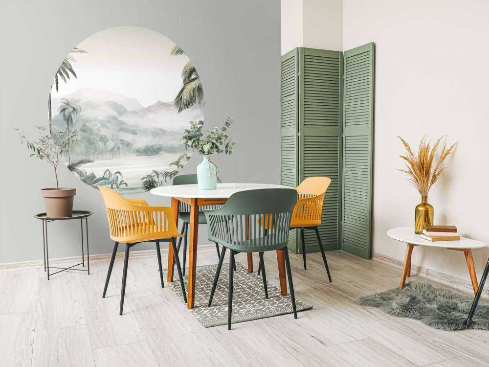 Grünes Bergtropen Panorama