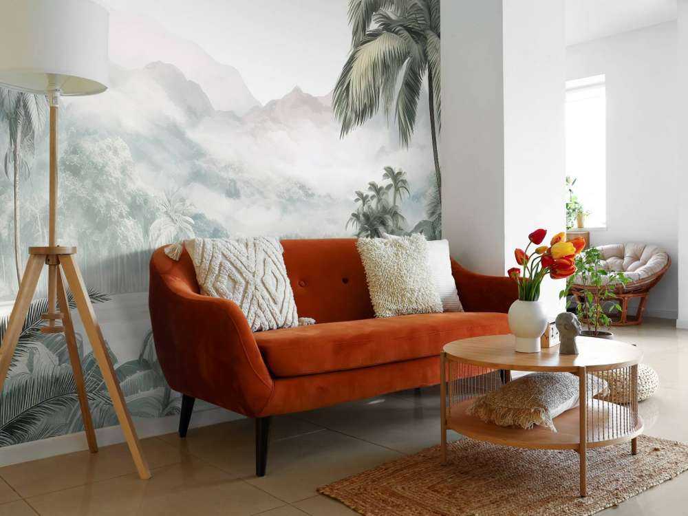 Grünes Bergtropen Panorama