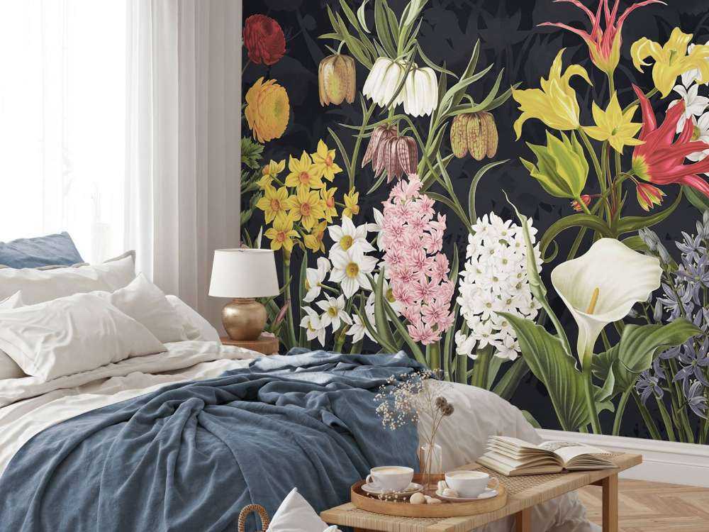 Frühjahrsblumen - Silberfrostgrau