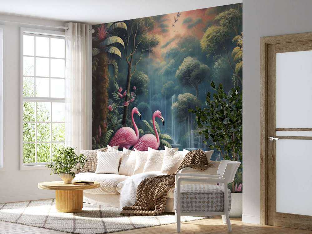 Dämmerndes Flamingo Eden