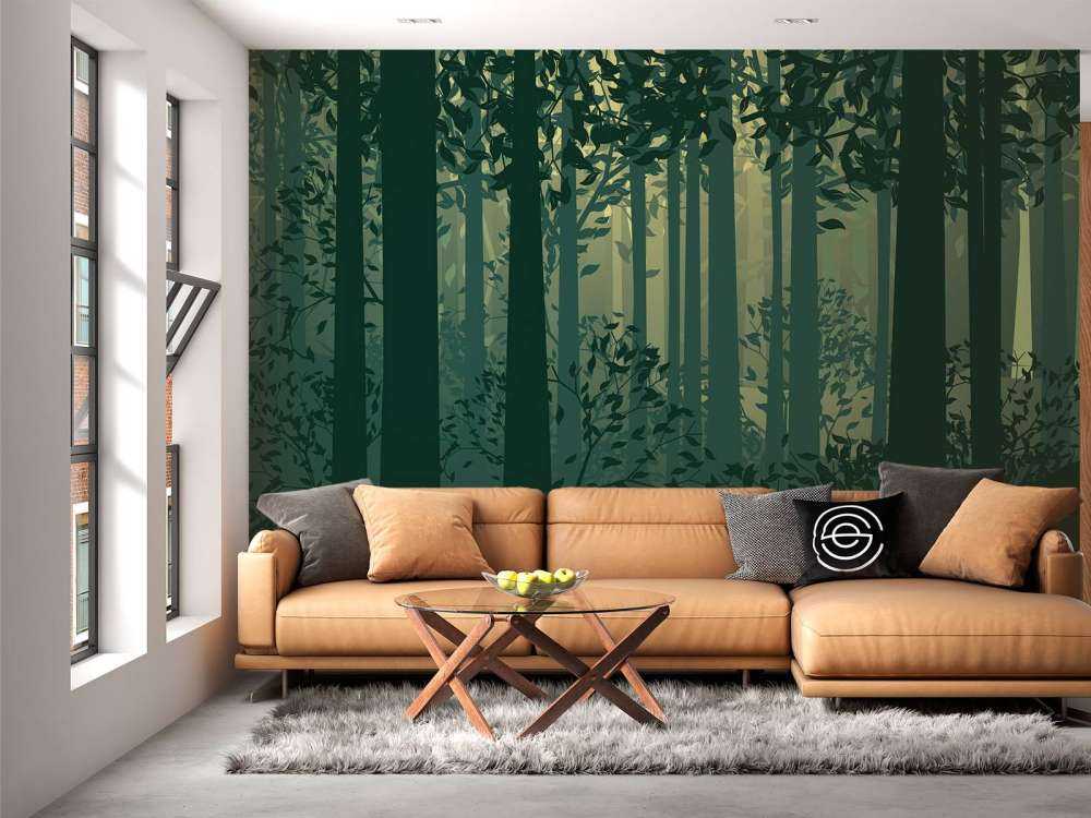Abstrakte Waldlandschaft