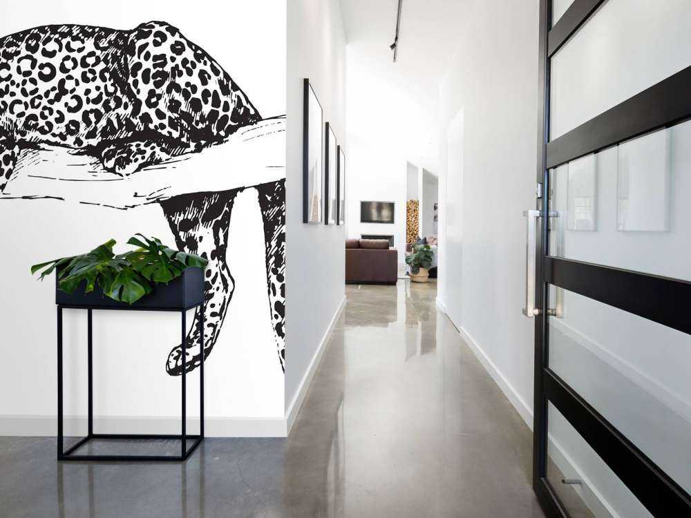 Gezeichneter Leopard