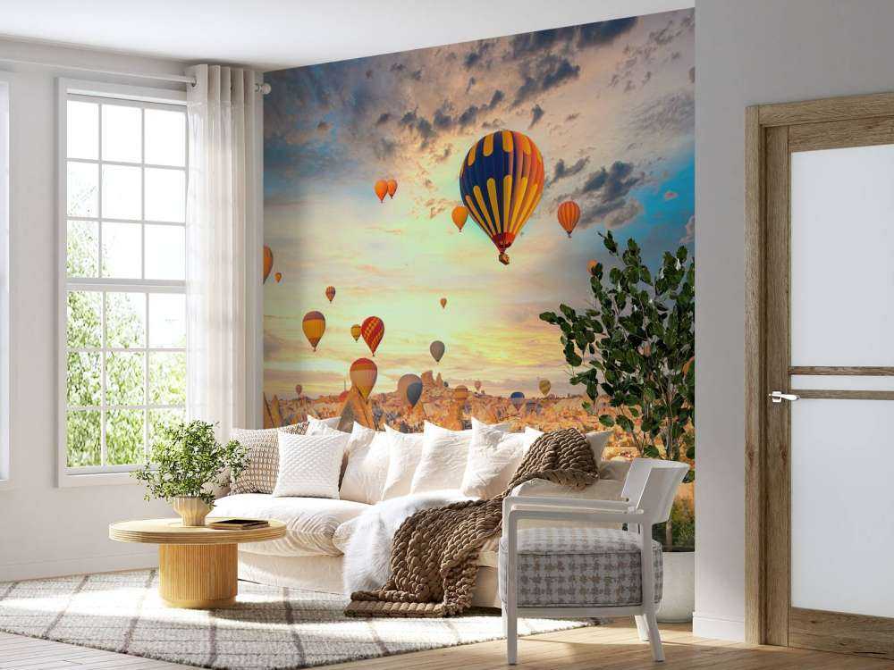 Schöne Heißluftballons