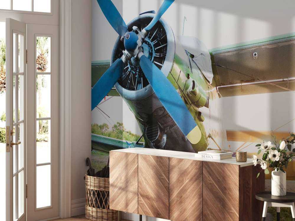 Kleines einmotoriges Privatflugzeug