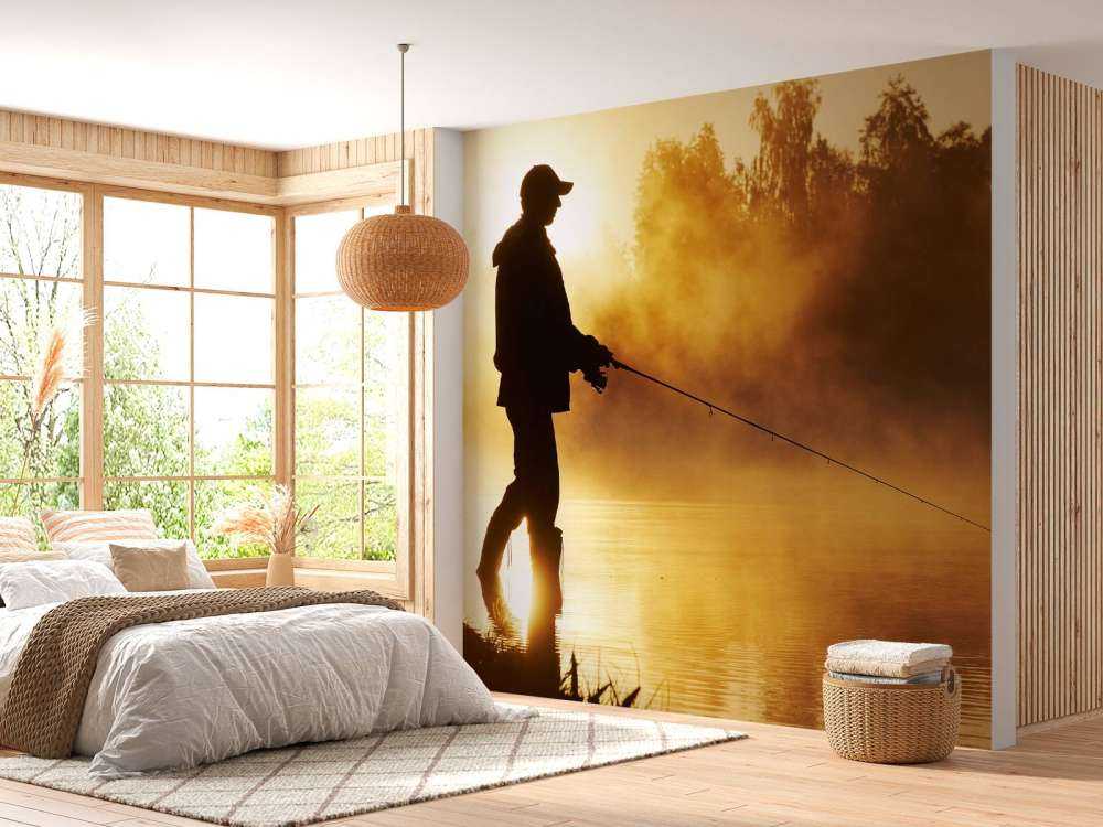 Fischer bei Sonnenaufgang