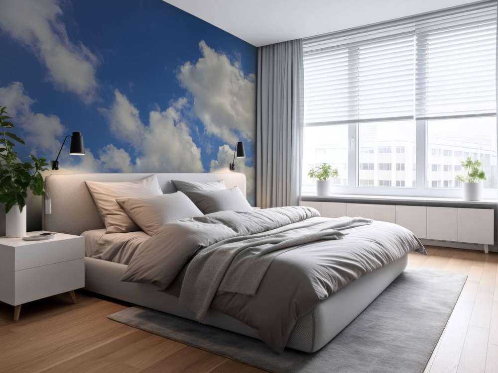 Wolken am blauen Himmel