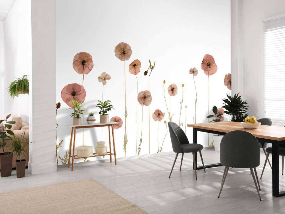 Mohnblumenfeld bunt