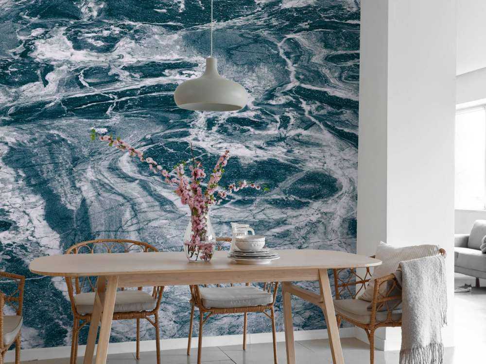 Blauer abstrakter Marmor