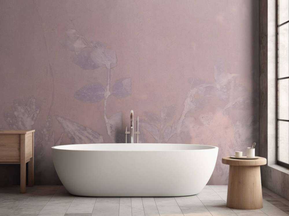 Wilde Geranie und Schneebeere - mauve