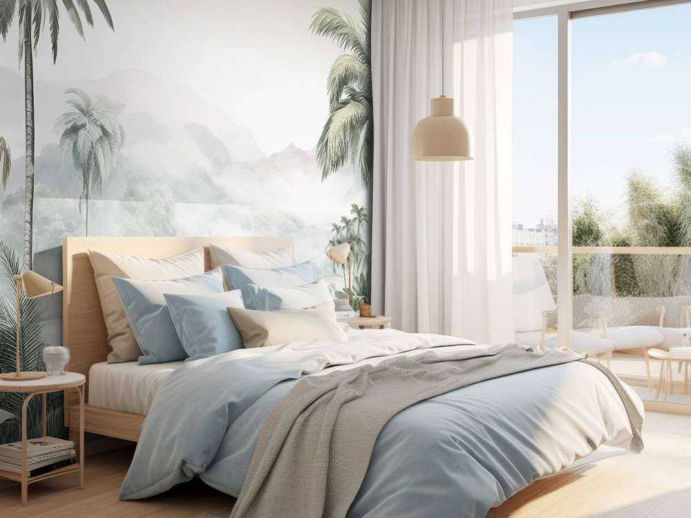 Grünes Bergtropen Panorama