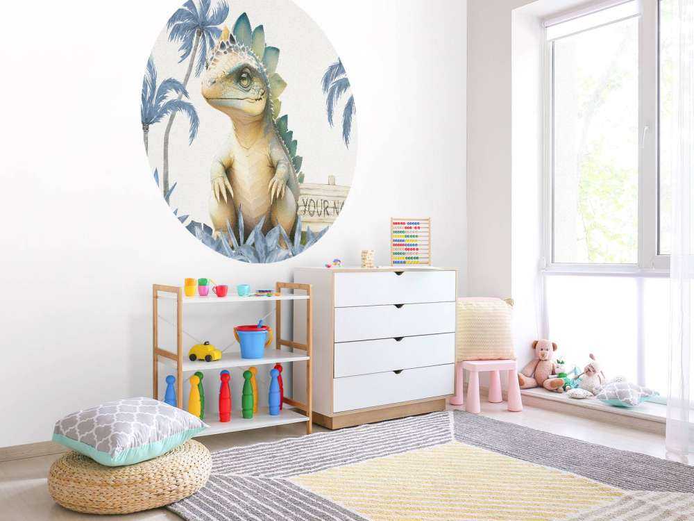 Baby-Stegosaurus im blauen Dschungel