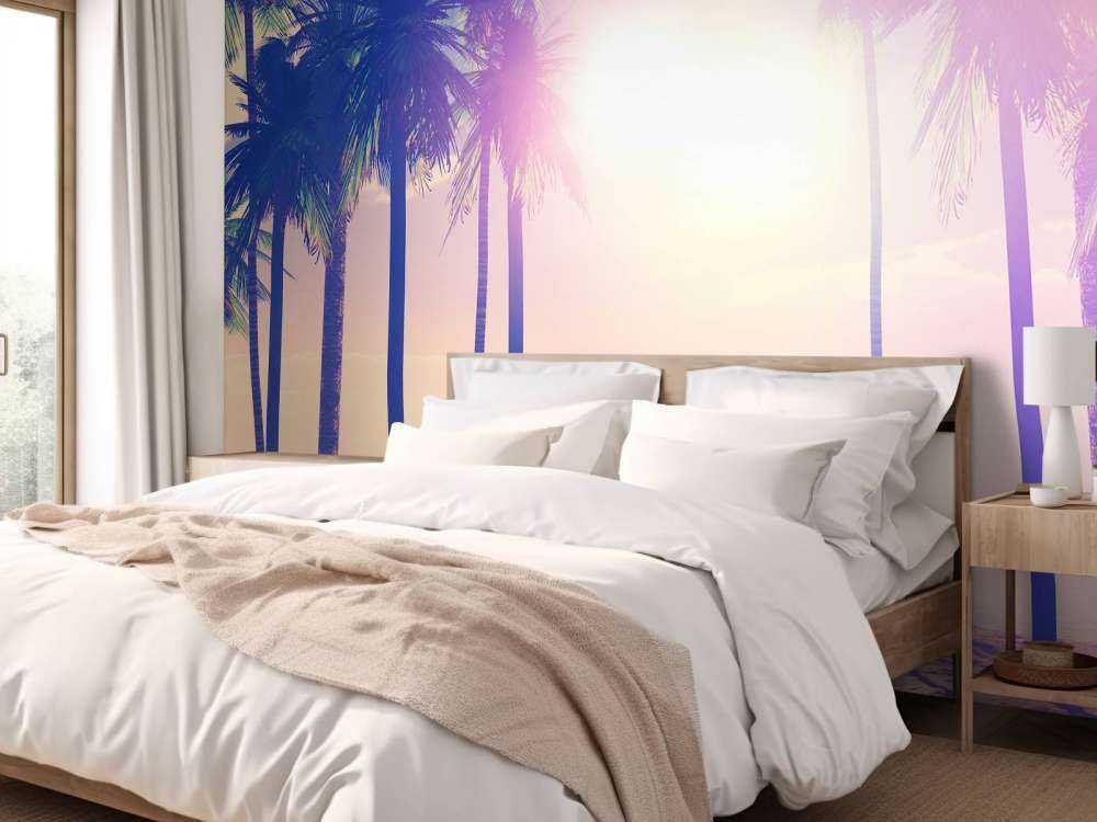 Vintage Palmen und Meer