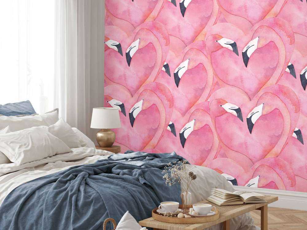 Aquarell Flamingos