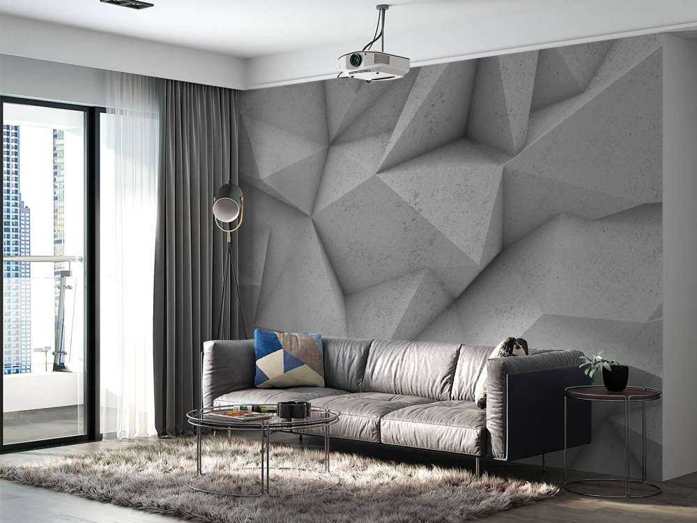 Eckiger 3D-Beton